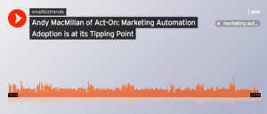 Andy MacMillan of Act-On: Marketing Automation Adoption is at its Tipping Point