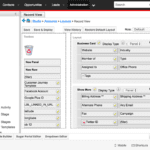 Configuring the SugarCRM Layout in Studio