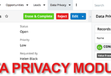 Data Privacy Module in Sugar