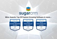 SugarCRM Wins Software Awards – Top 20 Fastest Growing Software & More!