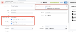 SugarCRM Edit Revenue Line Items from Opportunity