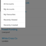 SugarCRM Mobile List View Filter4