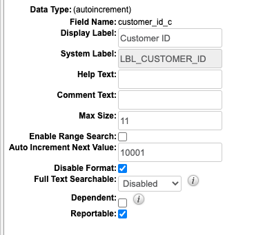 auto increment valentina studio