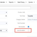 SugarCRM Product Lock Duration