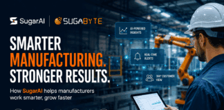 Manufacturing Moves Faster With SugarAI Manufacturing moves fast. SugarAI helps you move faster with smarter workflows, better visibility, stronger customer relationships, and connected teams.
